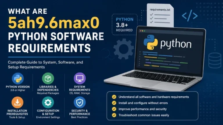 What Are 5ah9.6max0 Python Software Requirements
